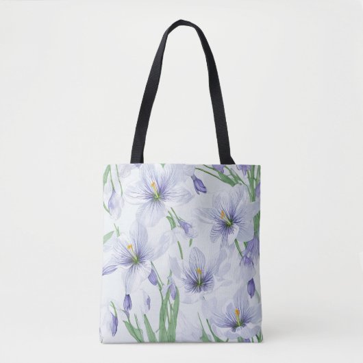 Crocus Flowers Tote Bag (Voorkant)
