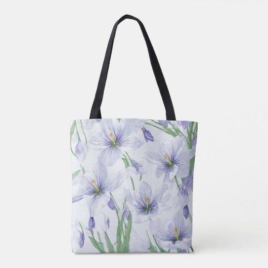 Crocus Flowers Tote Bag (Achterkant)