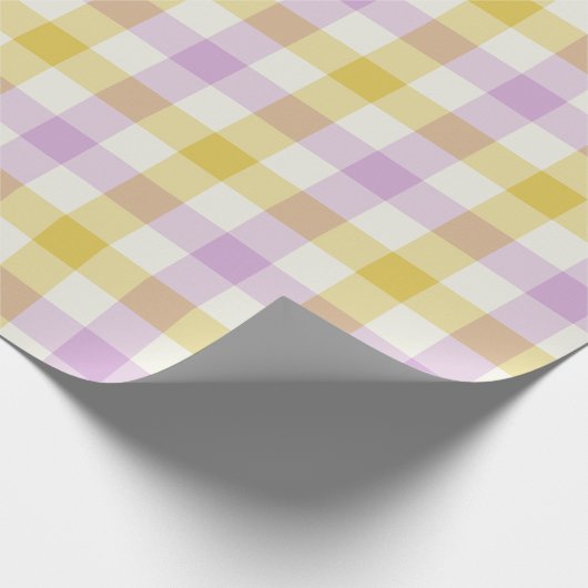 Crocus Gingham - Wrapping Paper Cadeaupapier (Hoek)