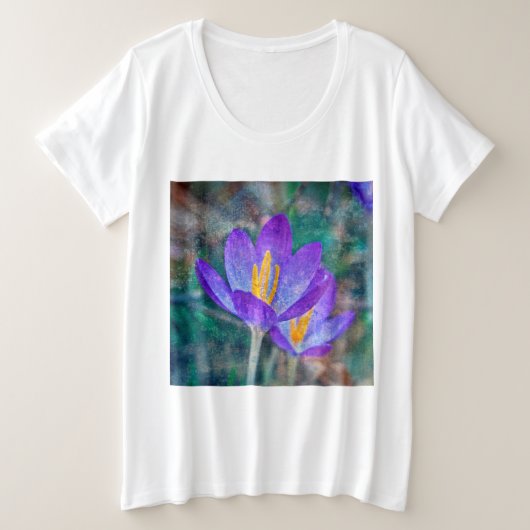 Crocus Grote Maat T-shirt (Design voorkant)