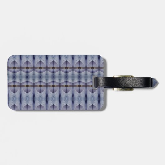 Crocus Ikat 2 Fog Bagagelabel (Achterkant horizontaal)