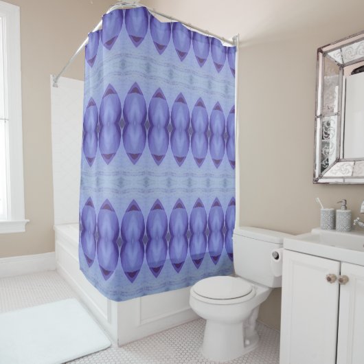 Crocus Ikat Douchegordijn (In situ)