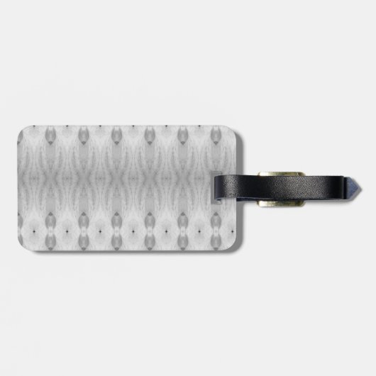 Crocus Ikat Pouf Monotone Bagagelabel (Achterkant horizontaal)