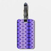 Crocus Ikat Sangria Bagagelabel (Achterkant verticaal)