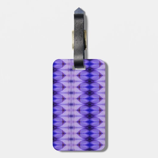 Crocus Ikat Sangria Bagagelabel (Achterkant verticaal)