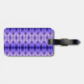 Crocus Ikat Sangria Bagagelabel (Achterkant horizontaal)