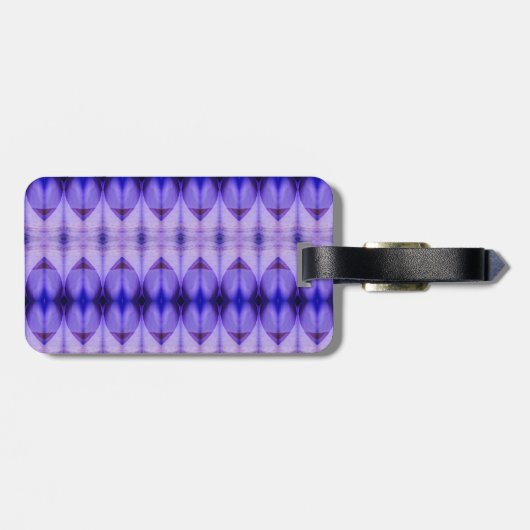 Crocus Ikat Sangria Bagagelabel (Achterkant horizontaal)