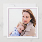 Crocus krans Moederdag fotokaart Kaart (Achterkant)