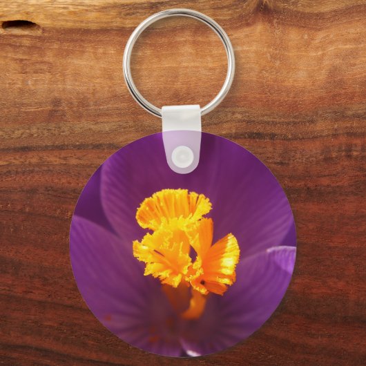 Crocus macro ~ sleutelhanger (Voorkant)