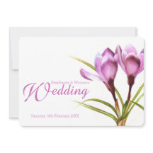 Crocus paars floral bruiloft