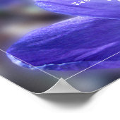 Crocus Paars Photo Quote Poster (Hoek)