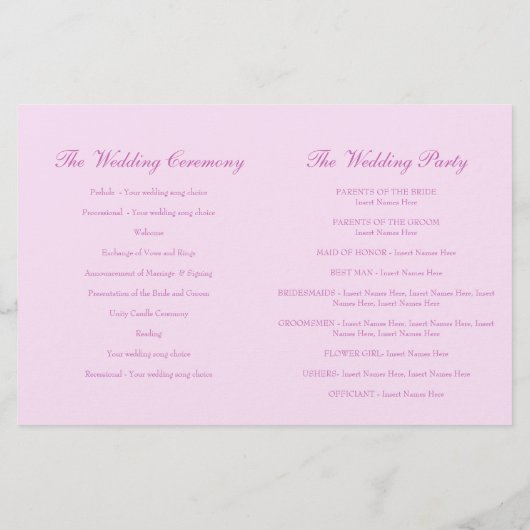 Crocus paarse floral bruiloft (Achterkant)