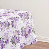 Crocus Spring Floral Pattern Tafelkleed (Voorbeeld)