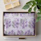 Crocus Spring Floral Pattern Tissuepapier (Geschenk)