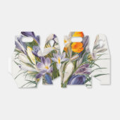 Crocus Spring Flower Botanische Bloemkunst Bedankdoosjes (Uitgevouwen)