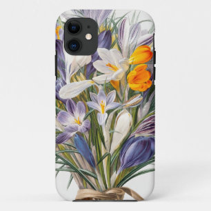 Crocus Spring Flower Botanische Bloemkunst Case-Mate iPhone Case