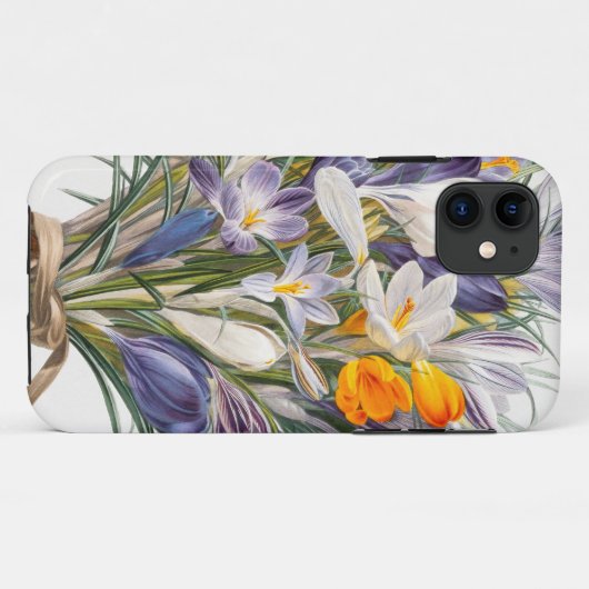 Crocus Spring Flower Botanische Bloemkunst Case-Mate iPhone Case (Achterkant (horizontaal))