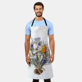Crocus Spring Flower Botanische Bloemkunst Schort (Gedragen)