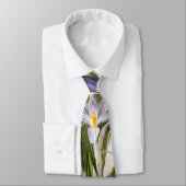 Crocus Spring Flower Botanische Bloemkunst Stropdas (Gebonden)