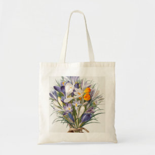 Crocus Spring Flower Botanische Bloemkunst Tote Bag
