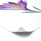 Crocus Spring Flower Foto Afdruk (Hoek)