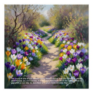 Crocus Symboliek Perfect Poster