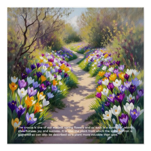 Crocus Symbolism Perfect Poster (Voorkant)