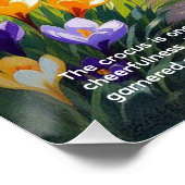 Crocus Symbolism Perfect Poster (Hoek)