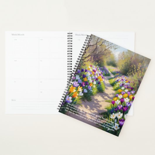 Crocus Symbolisme Kalender Planner (Display)