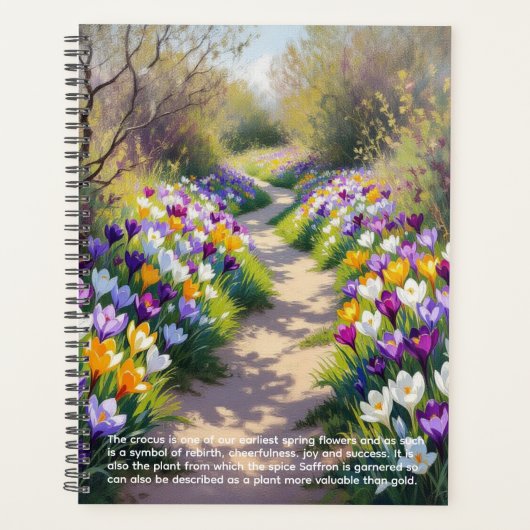 Crocus Symbolisme Kalender Planner (Voorkant)