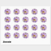 CROCUS TASTER ~ Envelope Sealers/Stickers Ronde Sticker (Vel)