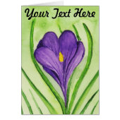Crocus Wenskaart (Voorkant)