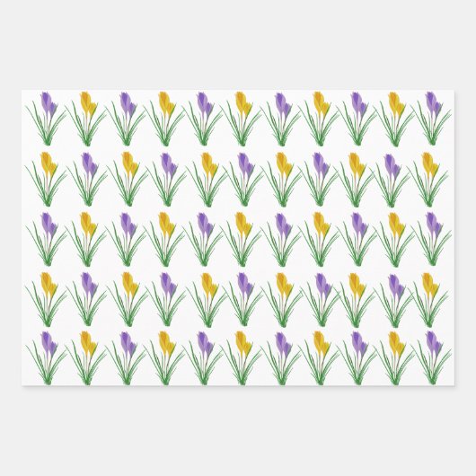 Crocus Wrapping Paper Sheets (Voorkant 2)