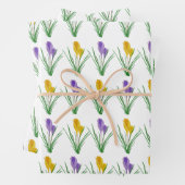 Crocus Wrapping Paper Sheets (In situ)