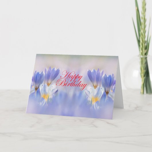 Crocuses Flowers Kaart (Voorkant)