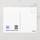 Crocussen met Bij Gelukkige Verjaardag Ansichtkaar Briefkaart (Achterkant)