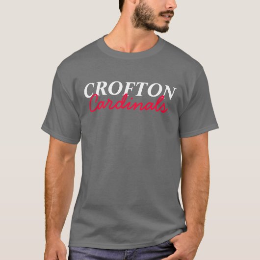 Crofton Cardinals Dark Grey T-shirt (Voorkant)