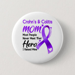 Crohn & Colitis Awareness Month Ribbon Gifts Ronde Button 5,7 Cm