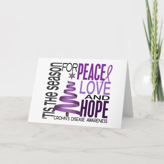 Crohn van de Vakantie van Kerstmis van de Hoop van Feestdagen Kaart (Voorkant)