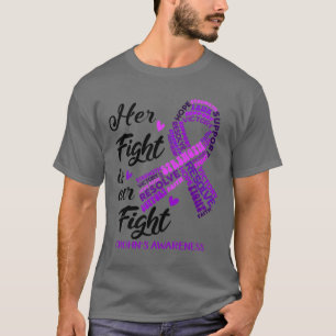 Crohns Awareness Haar gevecht is onze strijd T-shirt