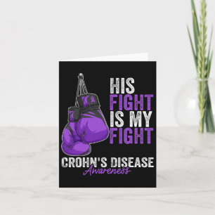 Crohn's Disease Awareness Month Boxing Ghandschoen Kaart