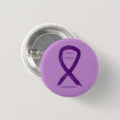 Crohn's Disease Awareness Paarse Ribbon Custom Pin Ronde Button 3,2 Cm (Voorkant /achterkant)