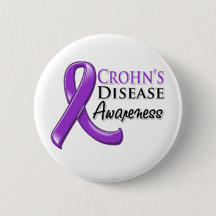 Crohn's Disease Awareness Rib Ronde Button 5,7 Cm