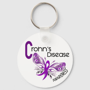 Crohn's Disease BUTTERFLY 3 Sleutelhanger