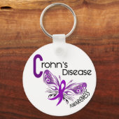 Crohn's Disease BUTTERFLY 3 Sleutelhanger (Voorkant)