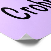 Crohn's Disease Butterfly Awareness Ribbon Poster (Hoek)