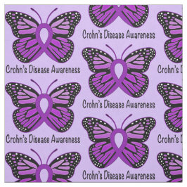 Crohn's Disease Butterfly Awareness Ribbon Stof