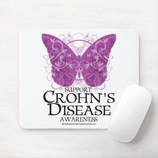 Crohn's Disease Butterfly Muismat (Met muis)