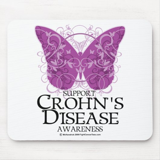 Crohn's Disease Butterfly Muismat (Voorkant)