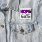 Crohn's Disease HOPE 1 Vierkante Button 5,1 Cm (In situ)